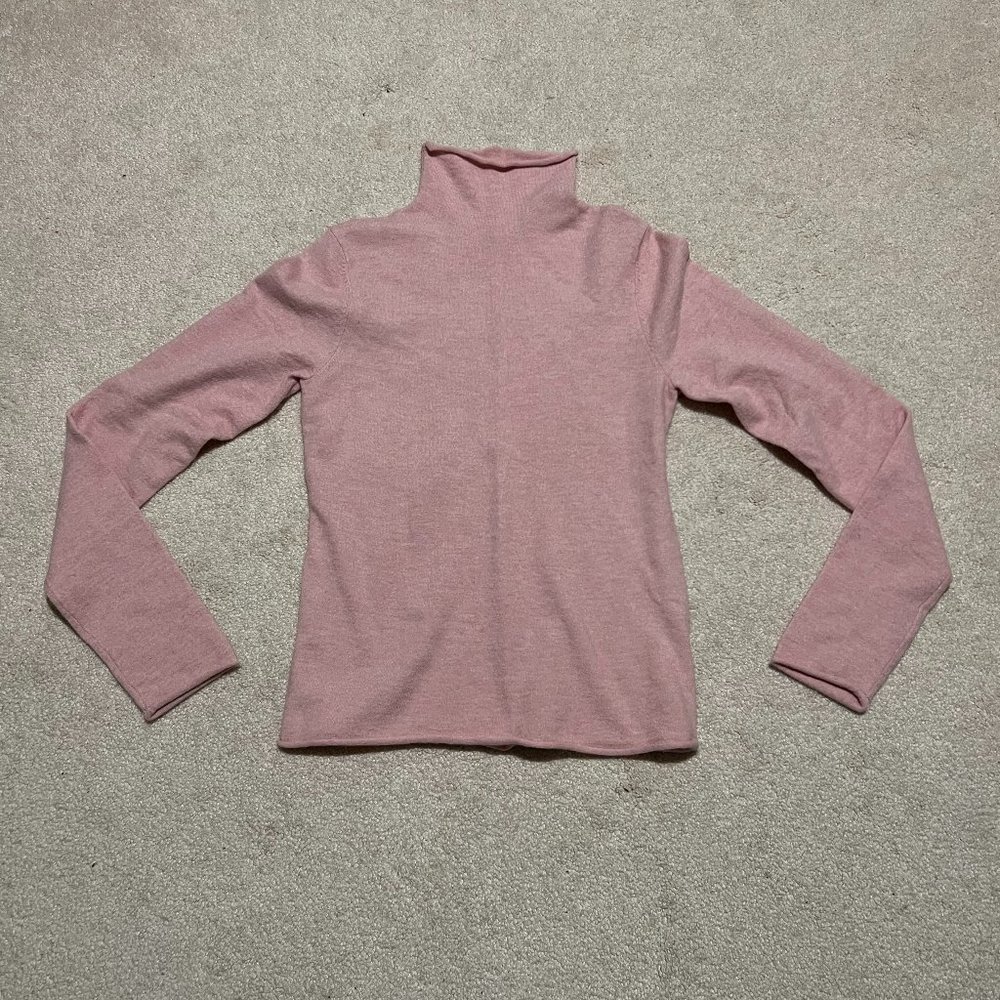 Aritzia Wilfred Light Pink Cashmere/Wool Blend Turtleneck Sweater (NWOT!)